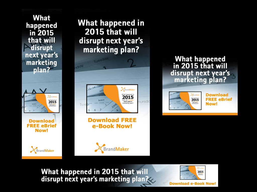 Banner ad campaign design for brief series
