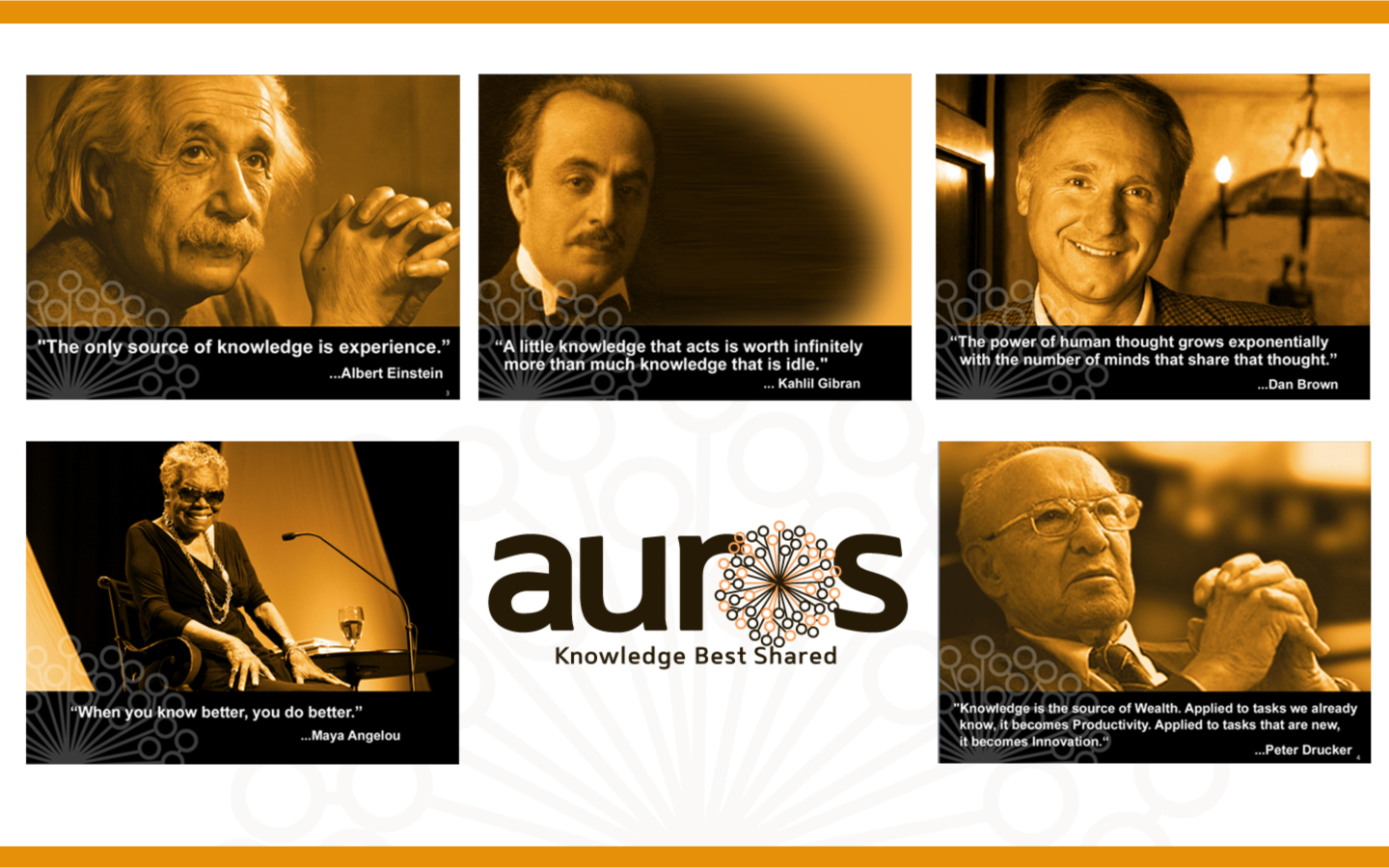 campaign look and feel about knowledge and its importance